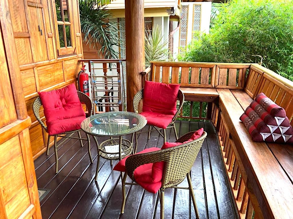 balcony seats — 1st floor of Villa Ayutthaya, private pool villa in Koh Lanta
