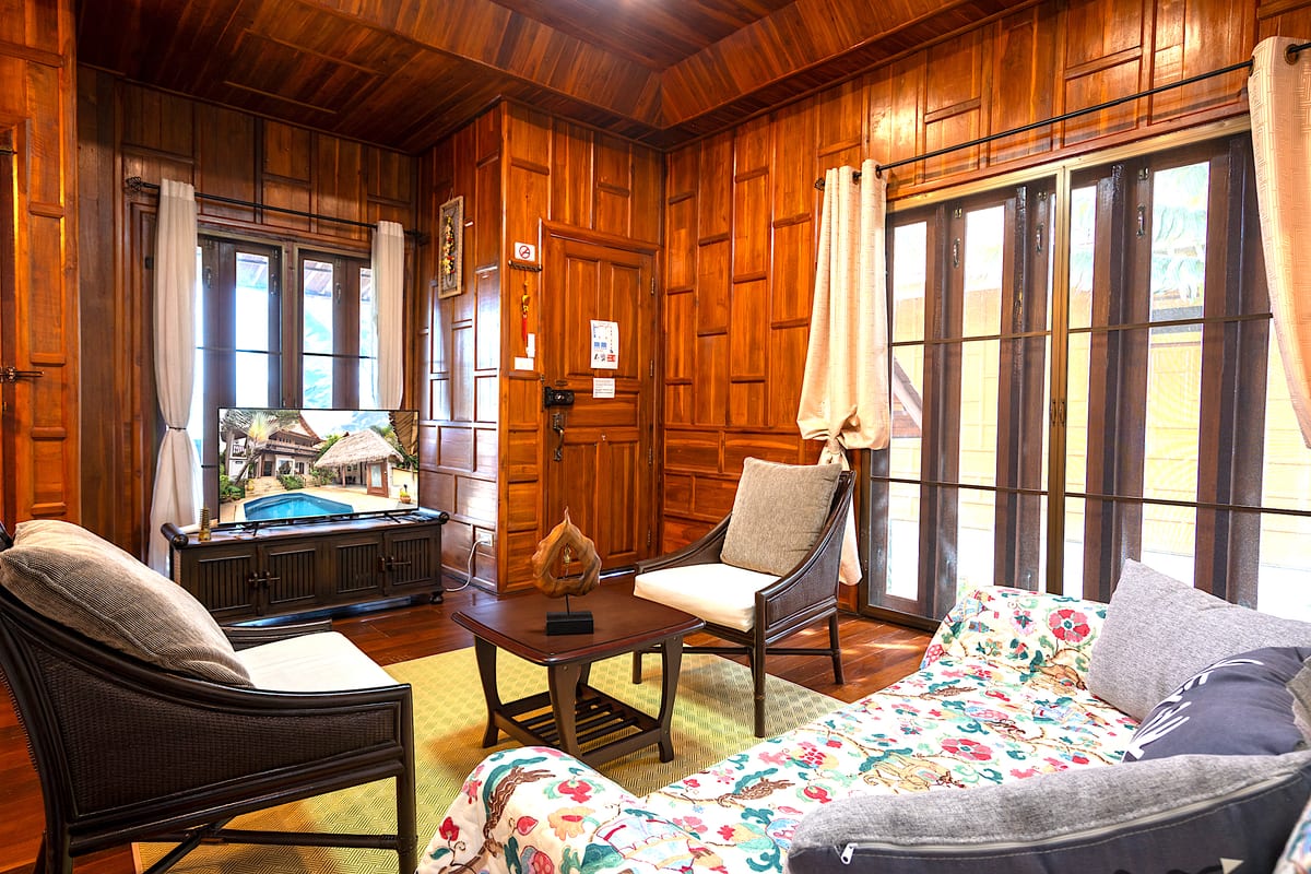 lounge area — 1st floor of Villa Ayutthaya, private pool villa in Koh Lanta