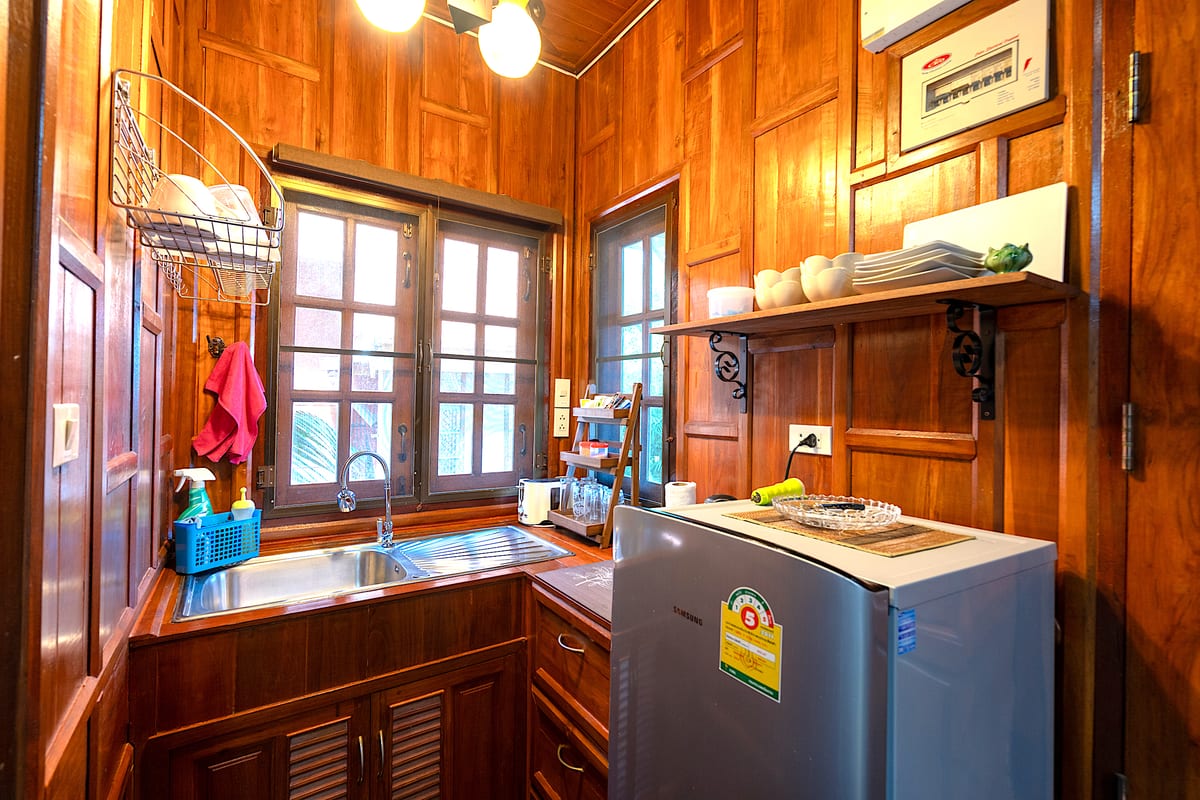 upstairs Kitchenette — 1st floor of Villa Ayutthaya, private pool villa in Koh Lanta