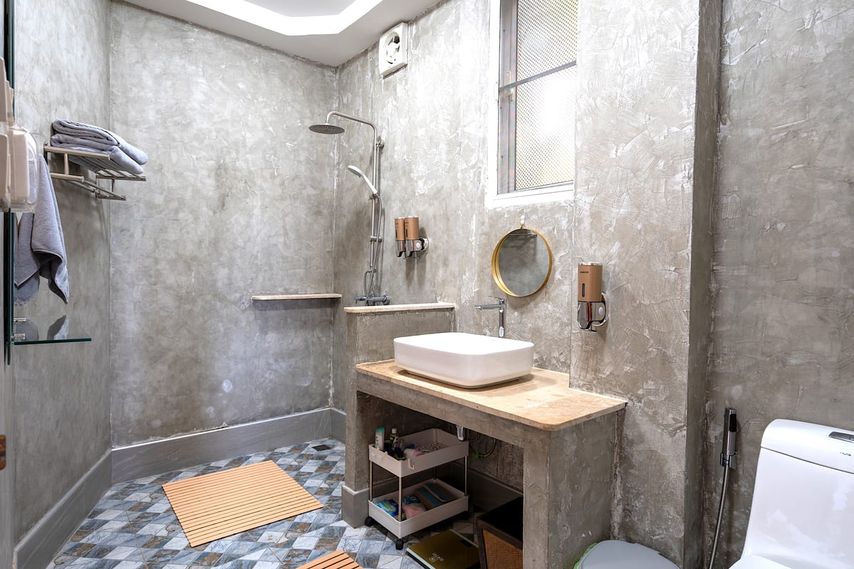 downstairs Bathroom — Ground floor of Villa Ayutthaya, private pool villa in Koh Lanta