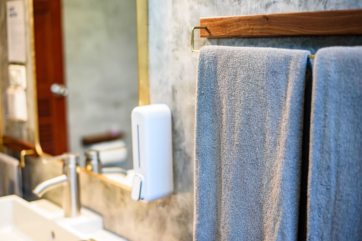 bathroom towels — 1st floor of Villa Siam Lanna, private pool villa in Koh Lanta