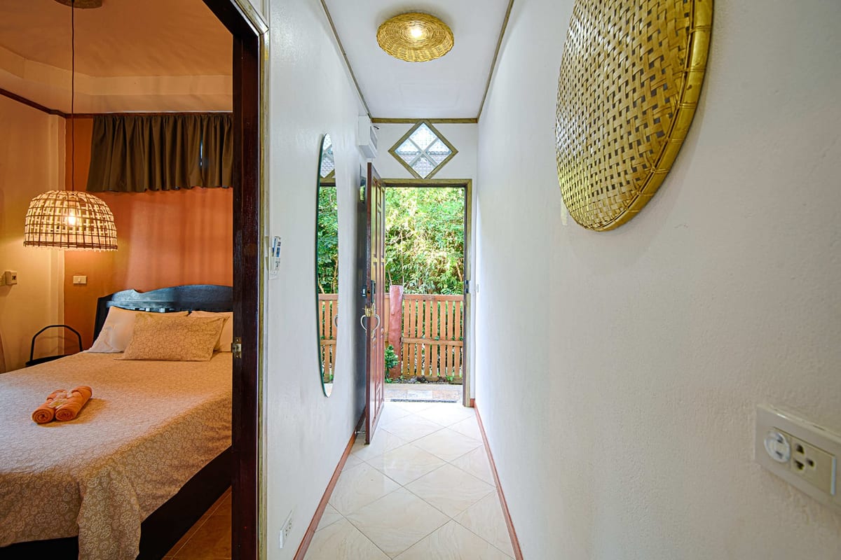 corridor back view — 1st floor of Villa Siam Lanna, private pool villa in Koh Lanta