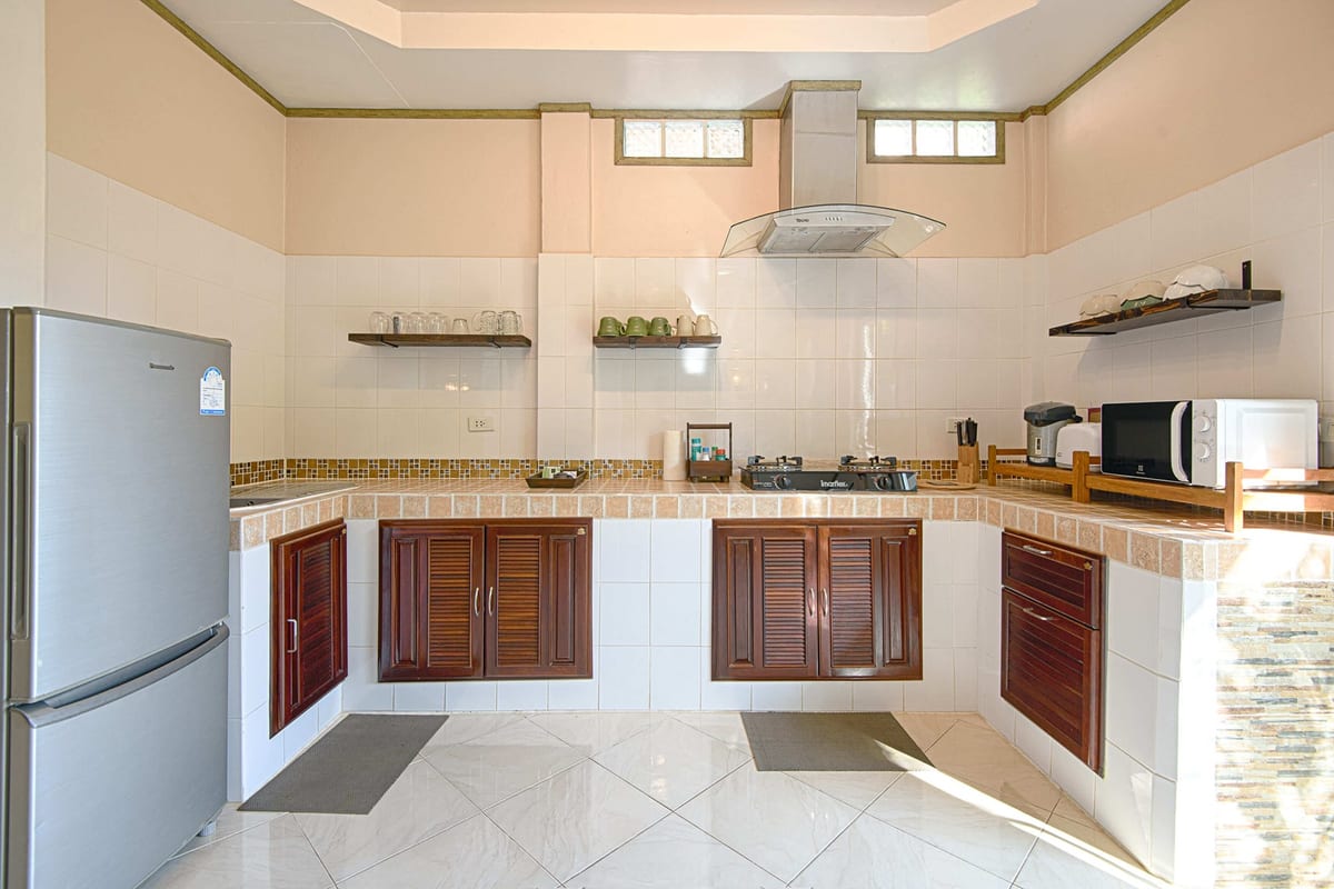 kitchen front view — 1st floor of Villa Siam Lanna, private pool villa in Koh Lanta