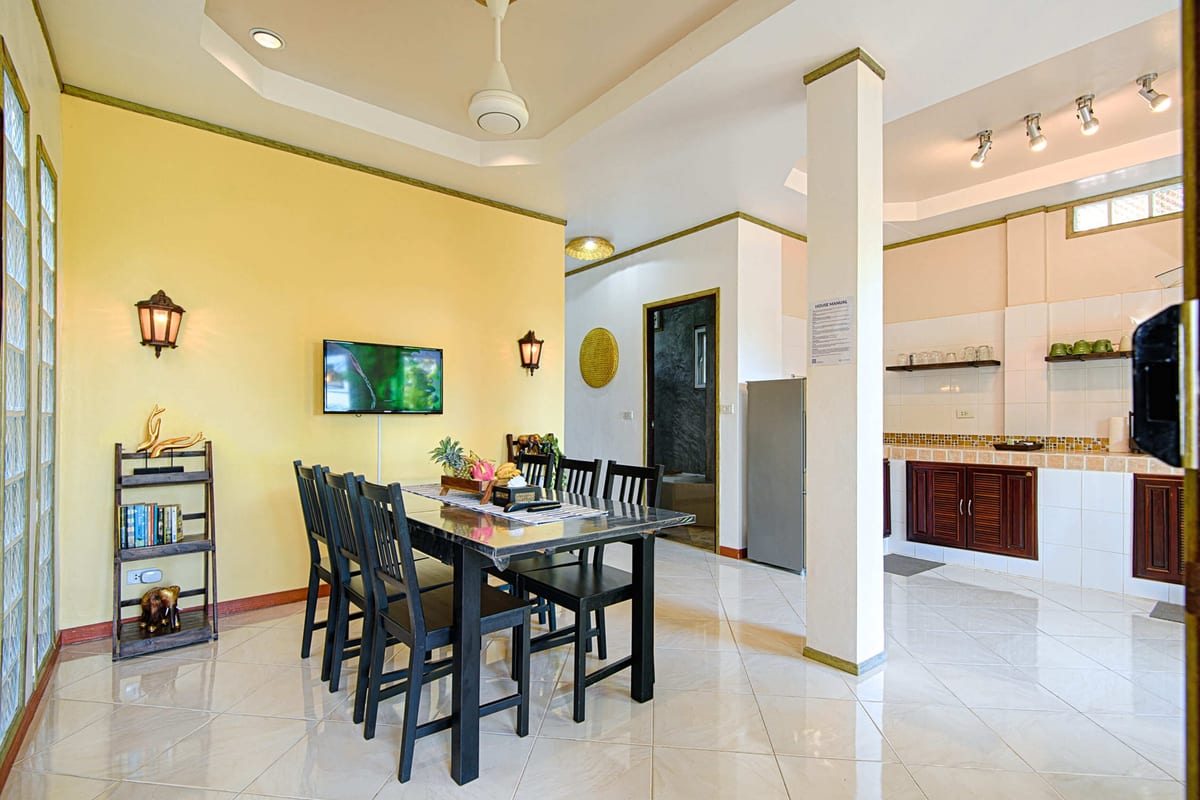 living room front view — 1st floor of Villa Siam Lanna, private pool villa in Koh Lanta