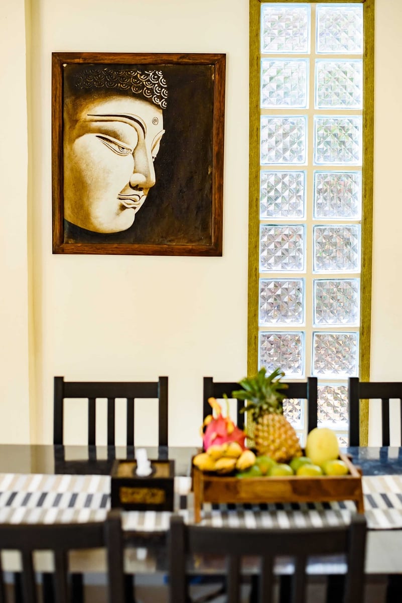 living room painting close up — 1st floor of Villa Siam Lanna, private pool villa in Koh Lanta