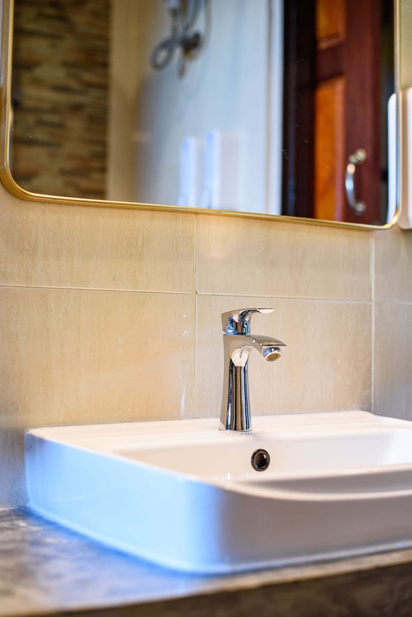 bathroom sink tap — 2nd floor of Villa Siam Lanna, private pool villa in Koh Lanta