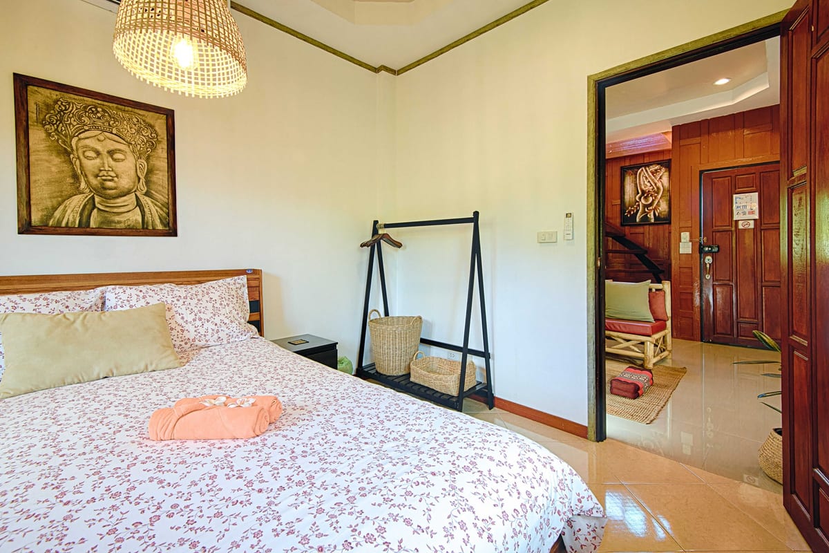 bedroom 1 back overview — 2nd floor of Villa Siam Lanna, private pool villa in Koh Lanta