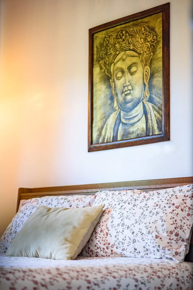 bedroom 1 painting portrait — 2nd floor of Villa Siam Lanna, private pool villa in Koh Lanta