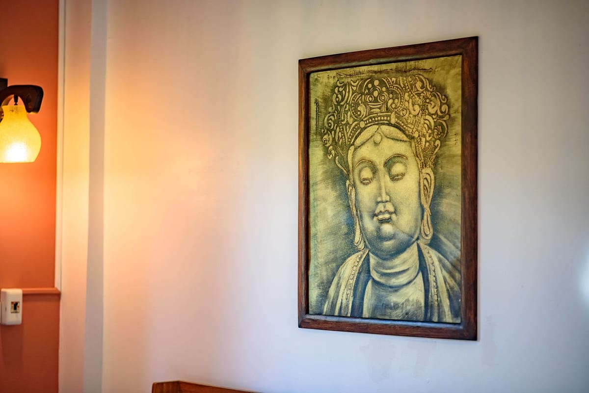 bedroom 1 painting — 2nd floor of Villa Siam Lanna, private pool villa in Koh Lanta