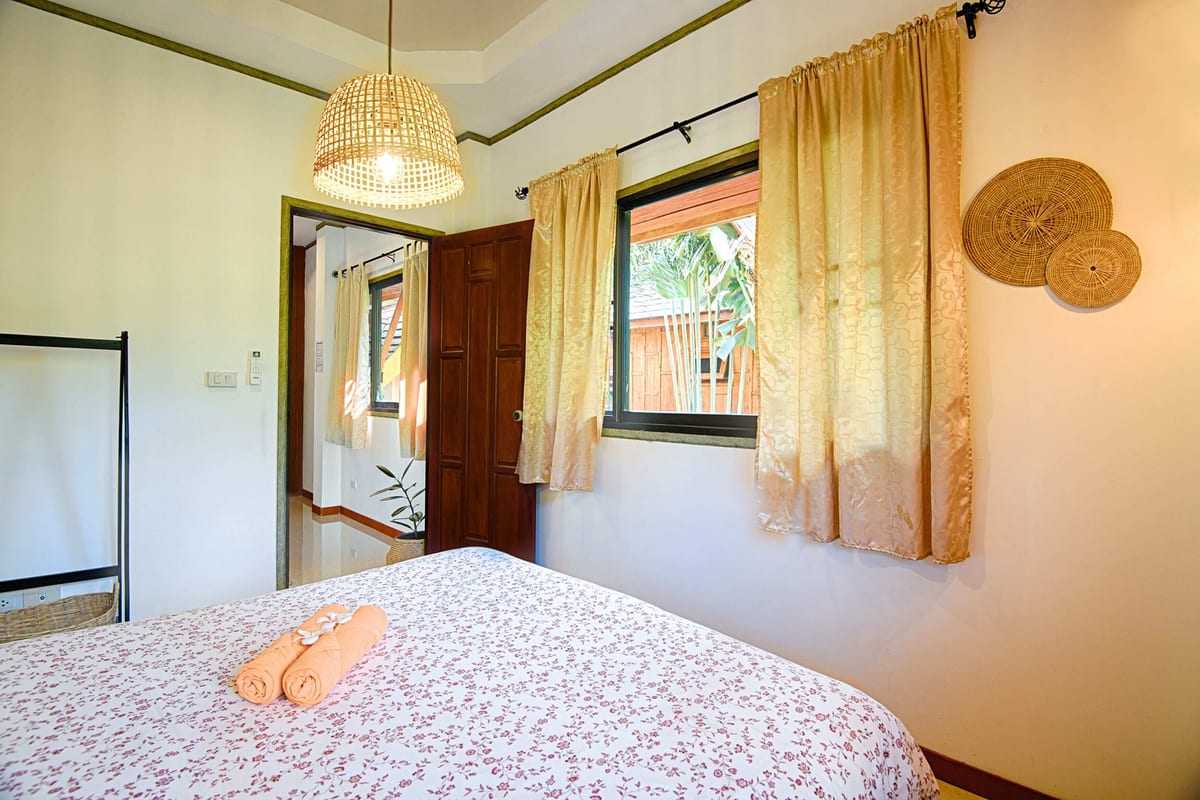 bedroom 1 side overview — 2nd floor of Villa Siam Lanna, private pool villa in Koh Lanta