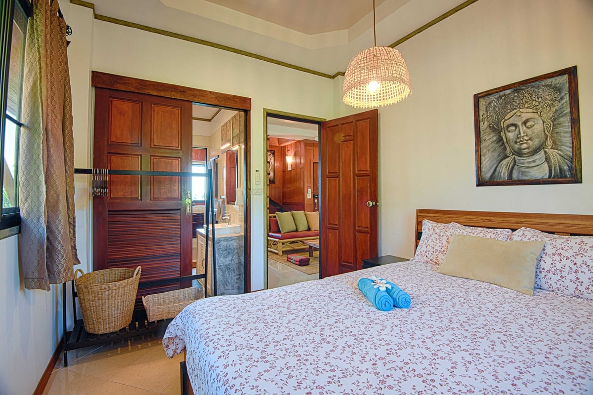 bedroom 2 back overview — 2nd floor of Villa Siam Lanna, private pool villa in Koh Lanta