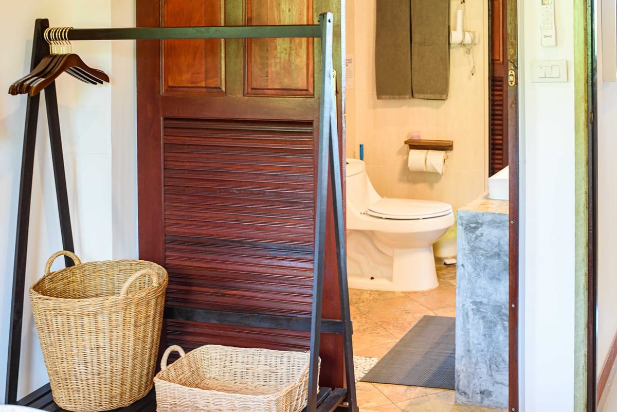 bedroom 2 wardrobe close up — 2nd floor of Villa Siam Lanna, private pool villa in Koh Lanta
