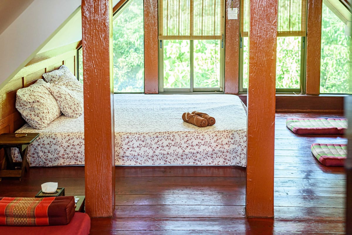 overview bed view — 3rd floor of Villa Siam Lanna, private pool villa in Koh Lanta