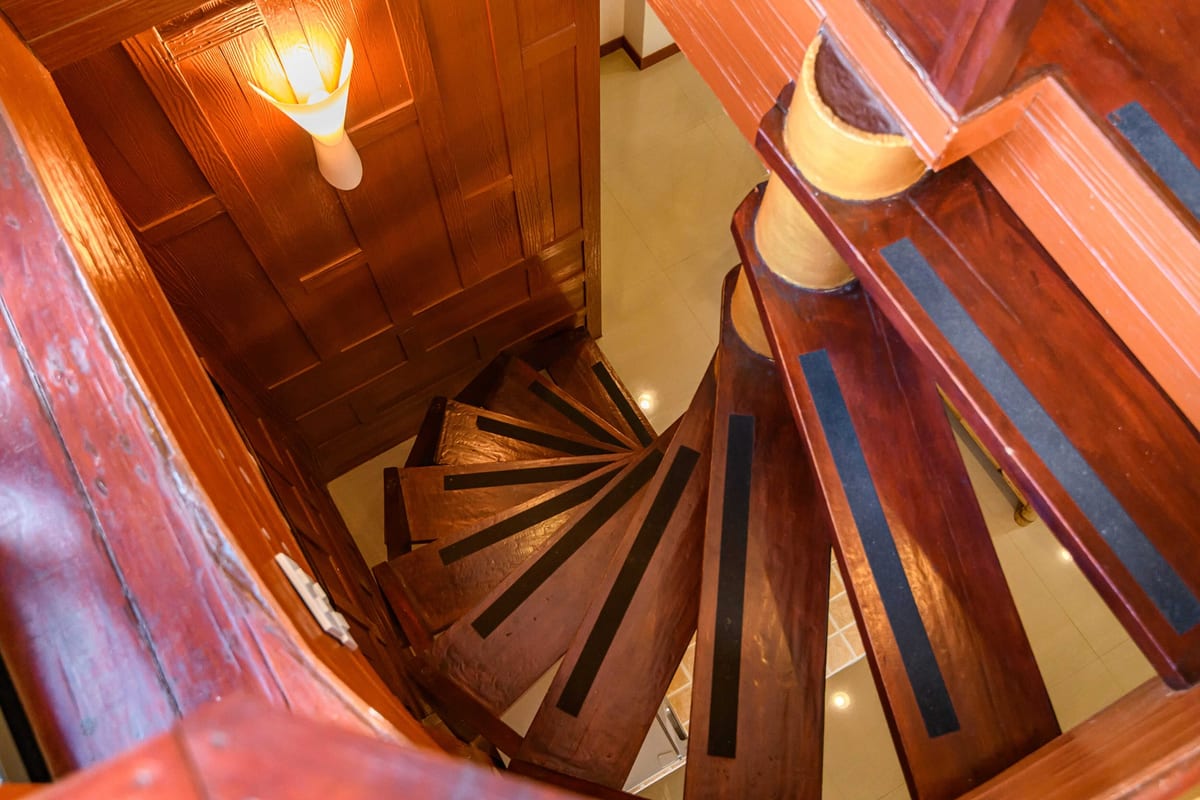 stairs to 3rd floor — 3rd floor of Villa Siam Lanna, private pool villa in Koh Lanta