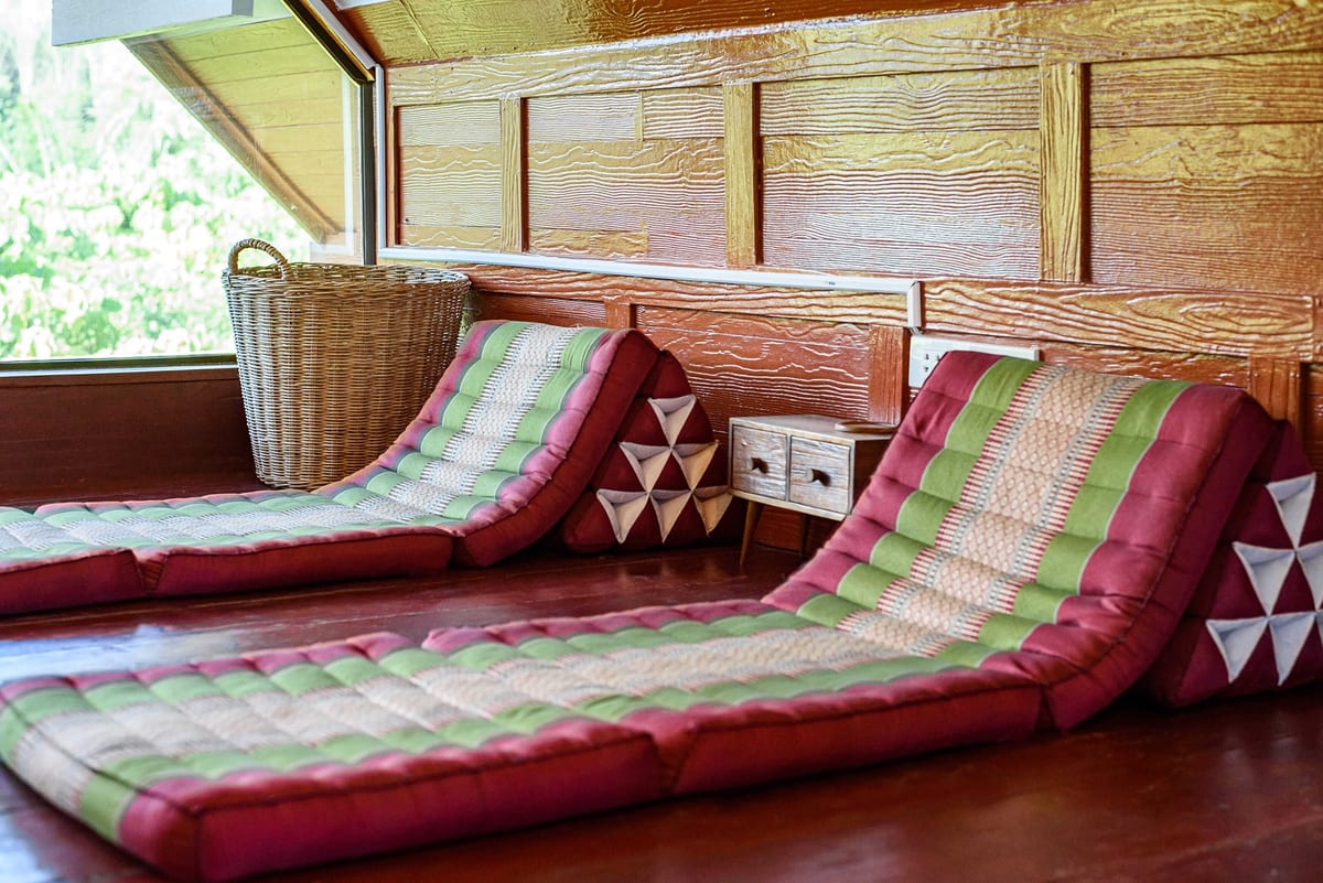 thai seating — 3rd floor of Villa Siam Lanna, private pool villa in Koh Lanta