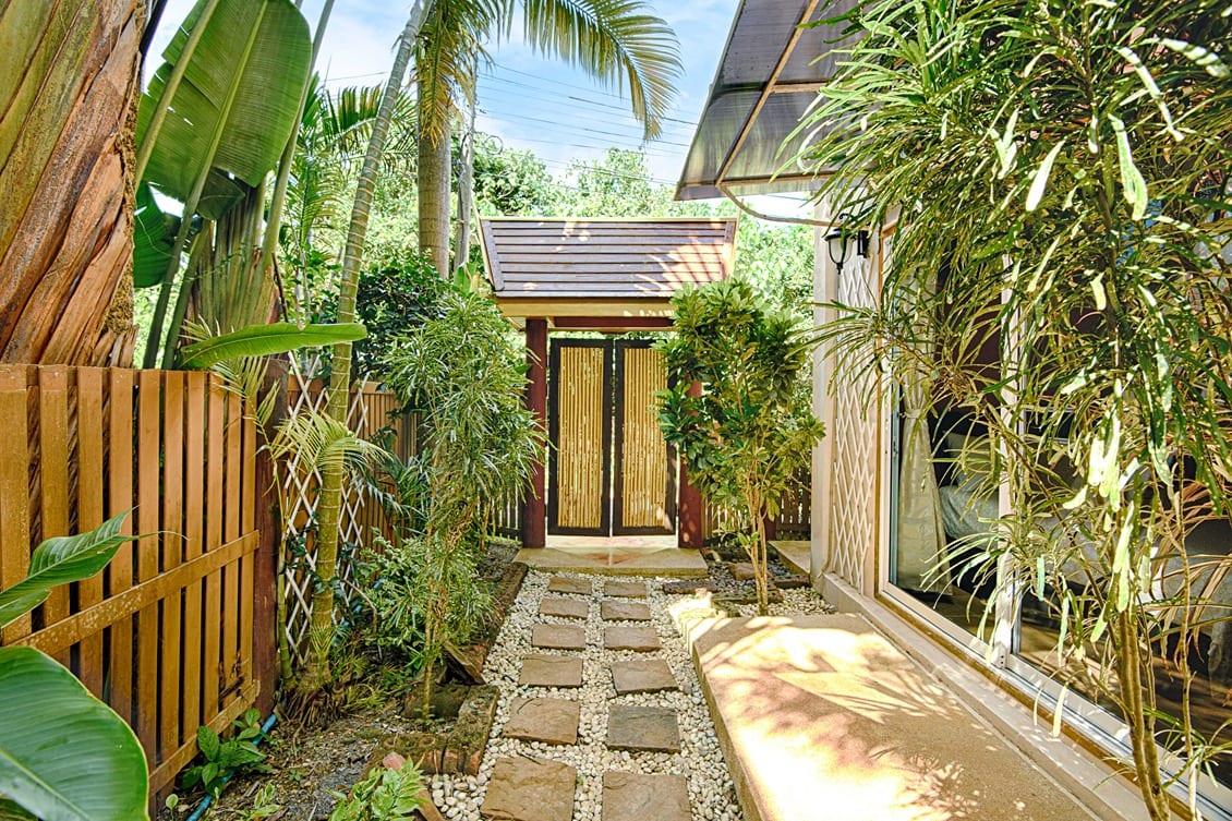 back view going outside — Outdoor area of Villa Siam Lanna, private pool villa in Koh Lanta