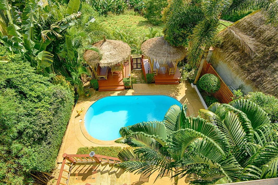 balcony view 2nd floor front — Outdoor area of Villa Siam Lanna, private pool villa in Koh Lanta