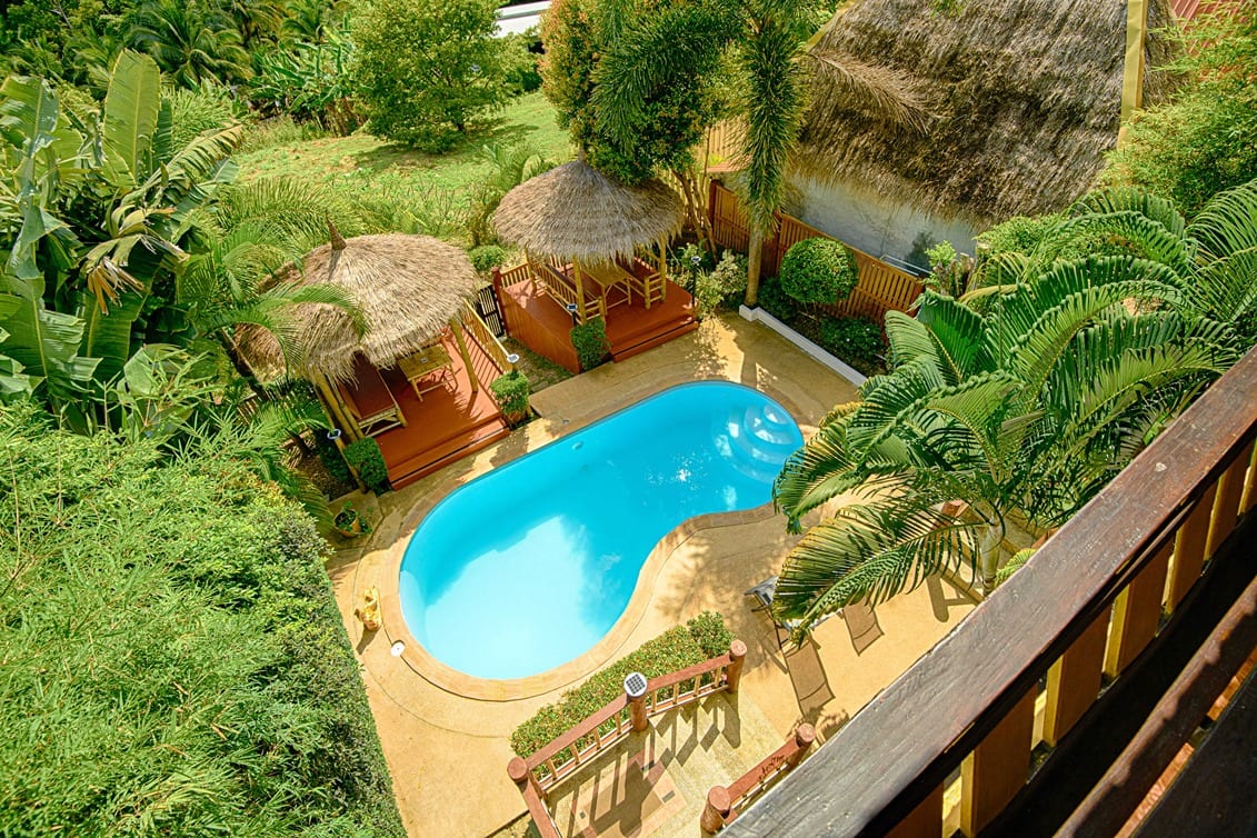 sala view 2nd floor side view — Outdoor area of Villa Siam Lanna, private pool villa in Koh Lanta