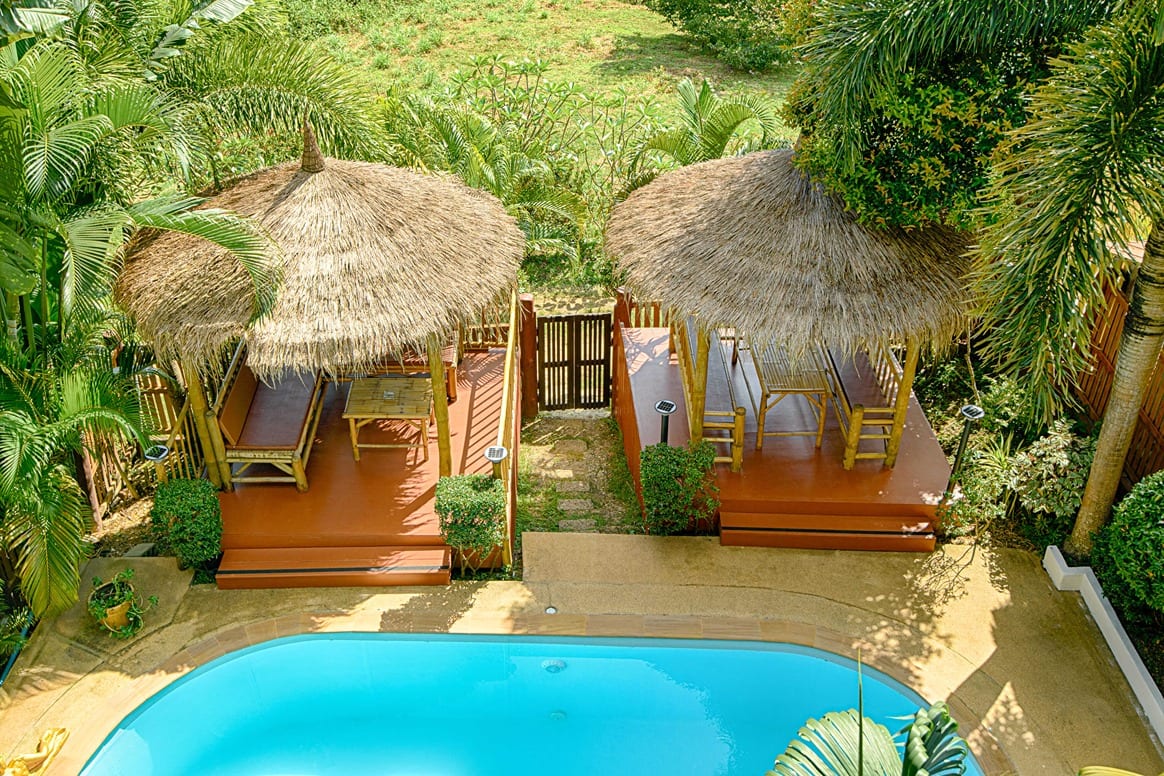 sala view from 2nd floor — Outdoor area of Villa Siam Lanna, private pool villa in Koh Lanta