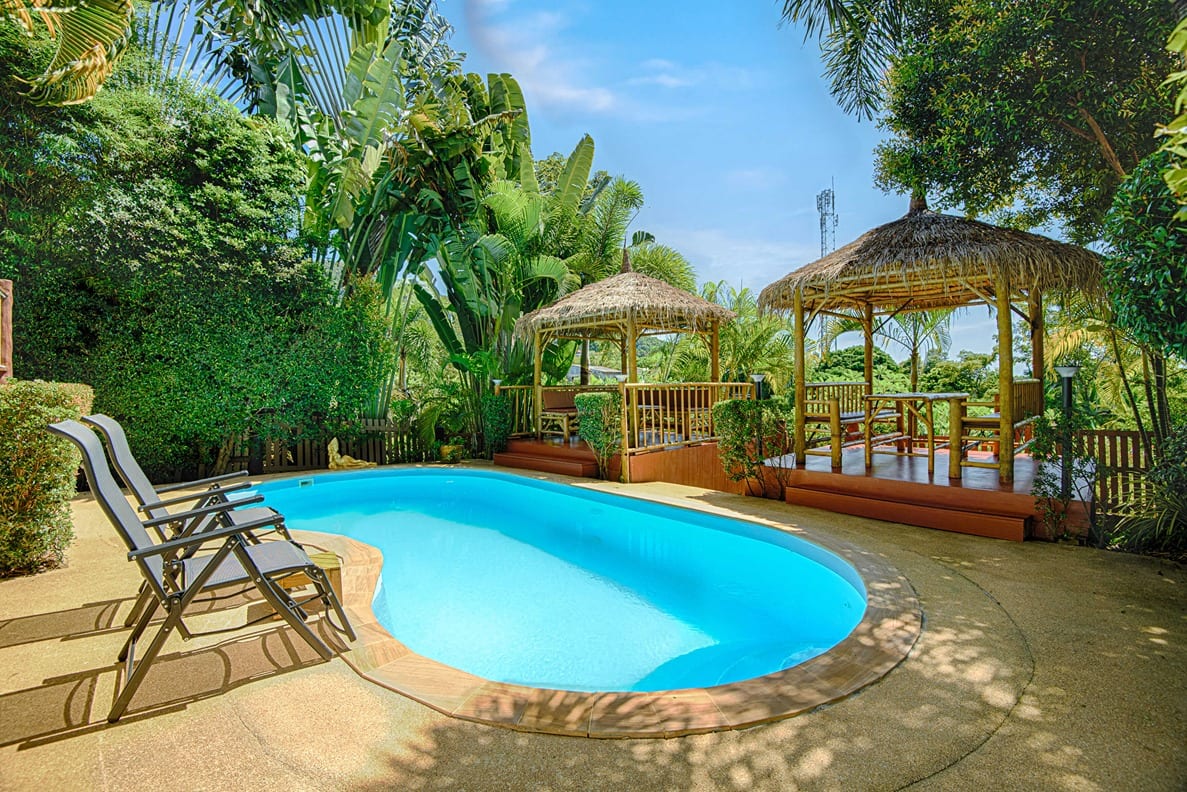 sala view from the side — Outdoor area of Villa Siam Lanna, private pool villa in Koh Lanta