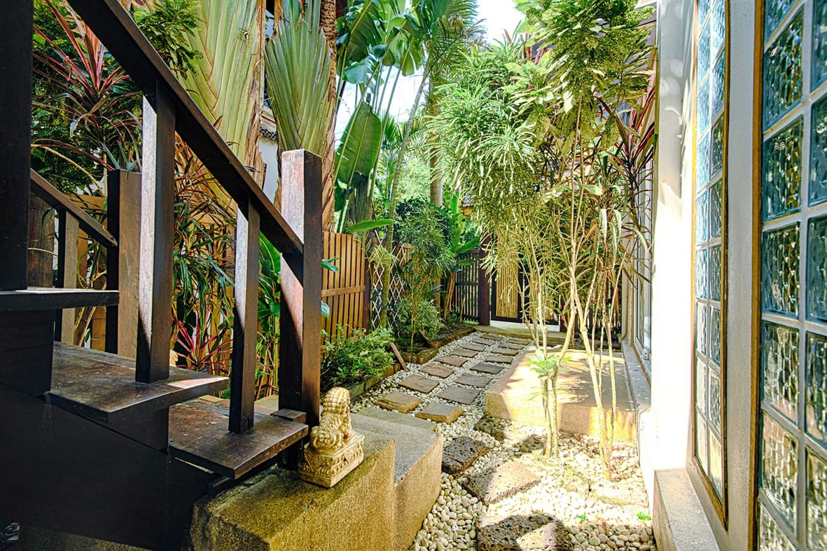 side of staircase — Outdoor area of Villa Siam Lanna, private pool villa in Koh Lanta