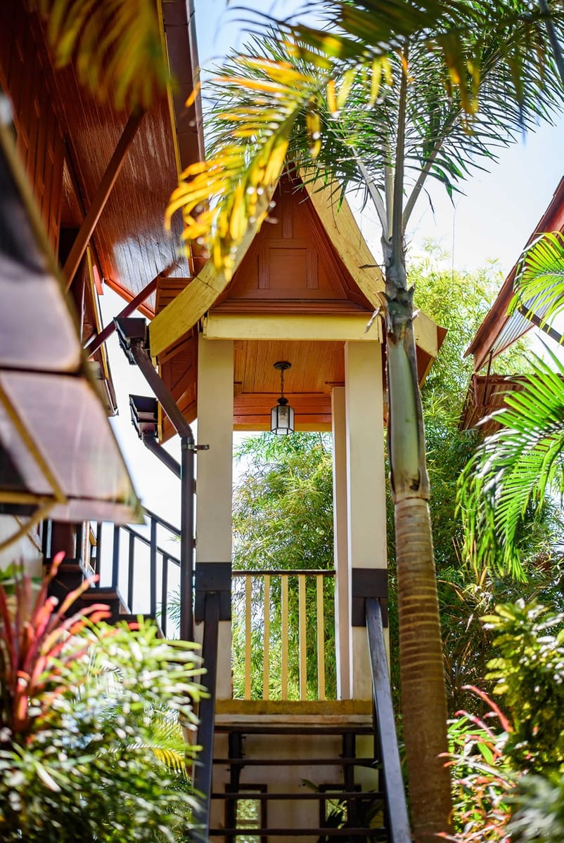 staircase to 2nd floor view 2 — Outdoor area of Villa Siam Lanna, private pool villa in Koh Lanta