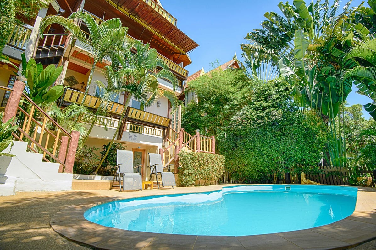 view from side sala — Outdoor area of Villa Siam Lanna, private pool villa in Koh Lanta